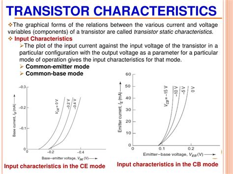 transistor characteristics ppt.